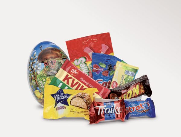 PÅSKEEGG 15 CM MERKEVARER